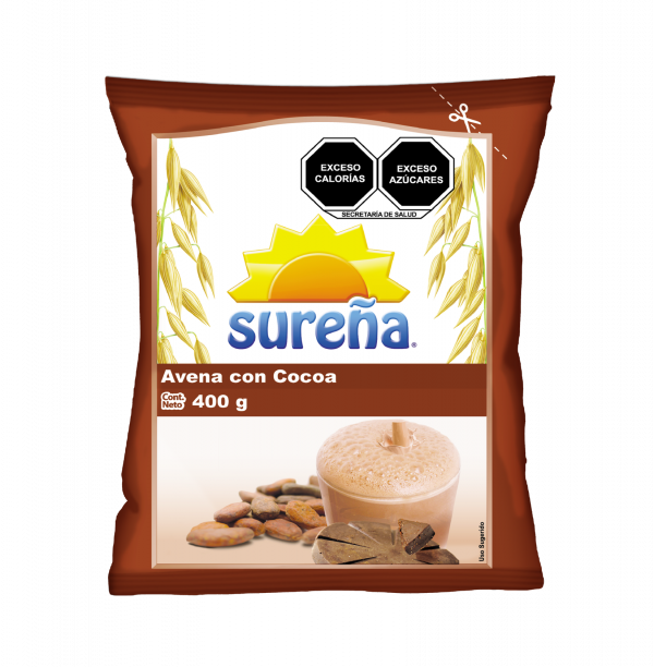 AVENA CON CACAO 400gr (Paq. 12 pzs)